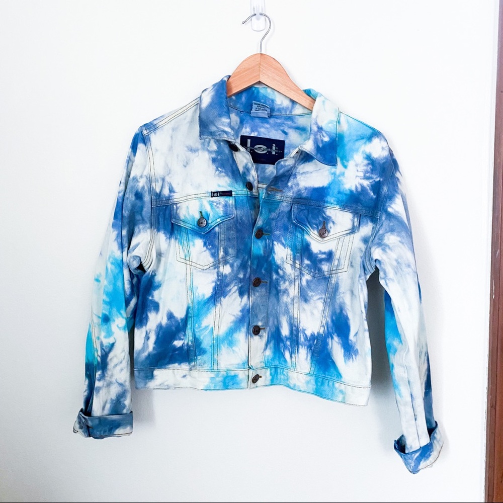 Y2K custom tie-dyed jacket